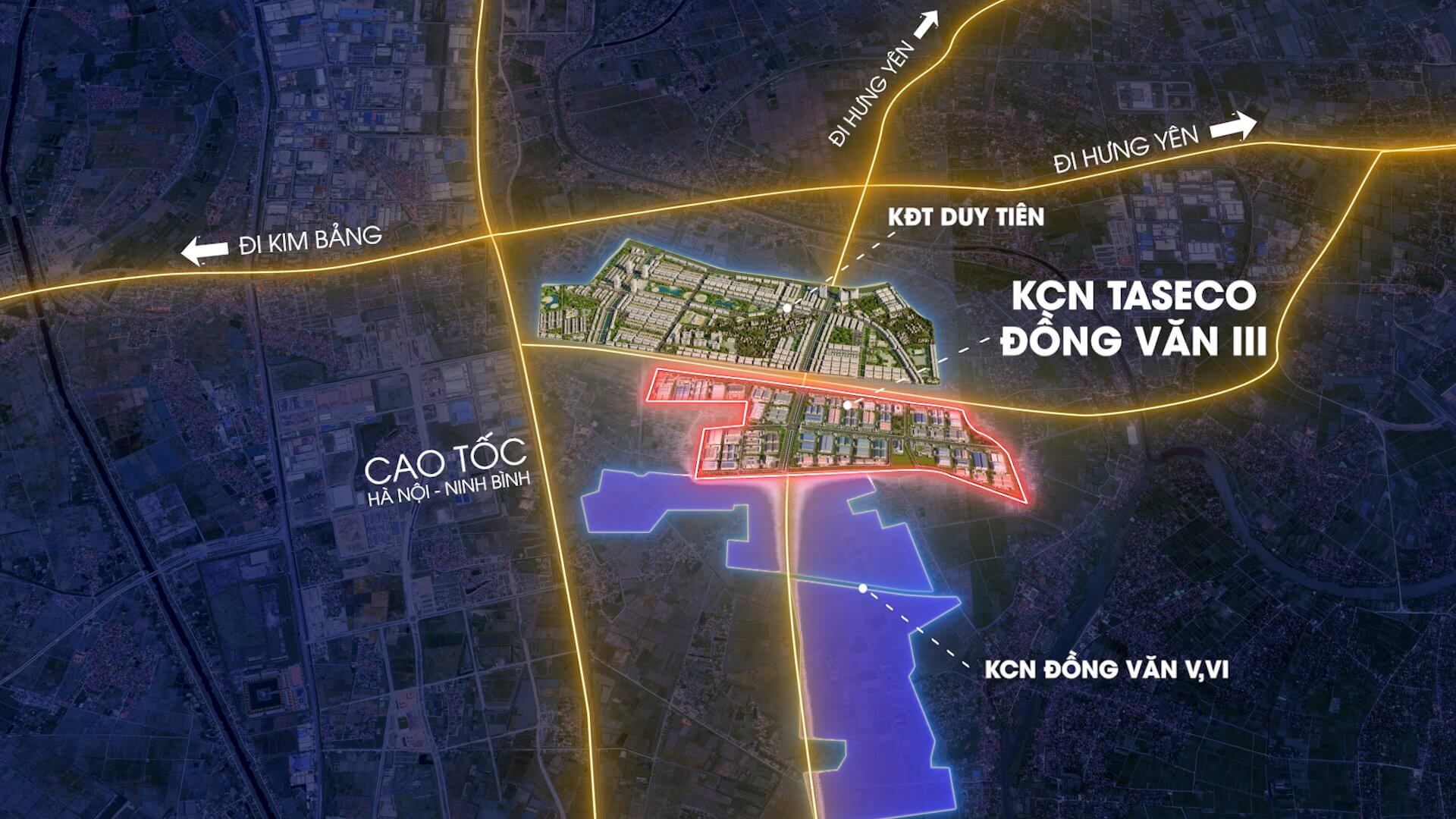 mặt bằng dự án taseco duy tiên đồng văn hà nam